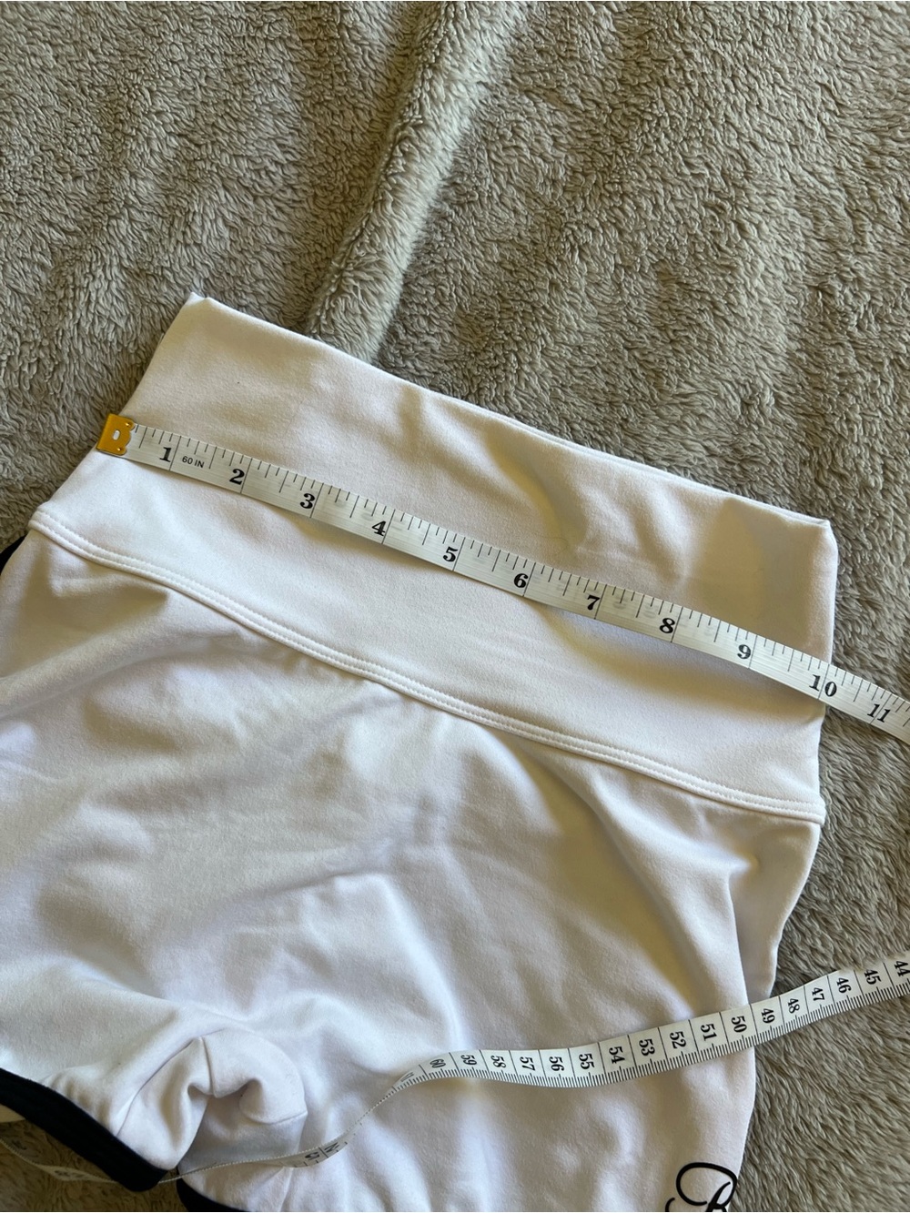 Bombshell Sportswear White Power Line Shorts XS - Picture 5 of 5